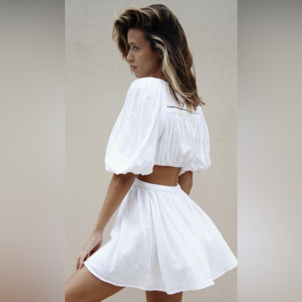 Maurie + Eve Nowhere Mini dress, 100% organic cotton, new & never worn 🤍